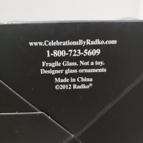 New Radko Ornament Merry Christmas Holiday Snowman Celebration Holiday 2012 - Picture 8 of 9